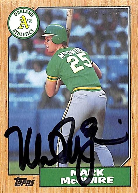mark mcgwire autograph card