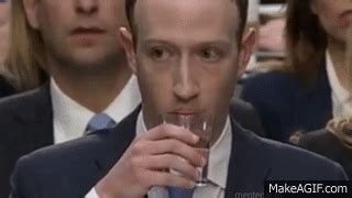 mark zuckerberg drinking water gif
