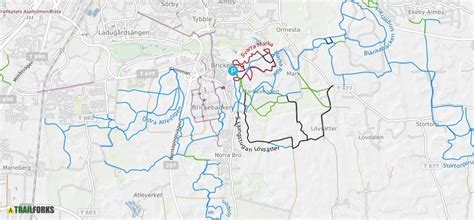 Karta över de 13 största vägarbetena i Örebro 2018. Örebro kommun