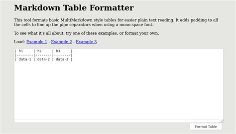 Markdown Table Generator Excel