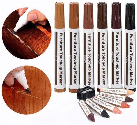 markers to cover wood scratches