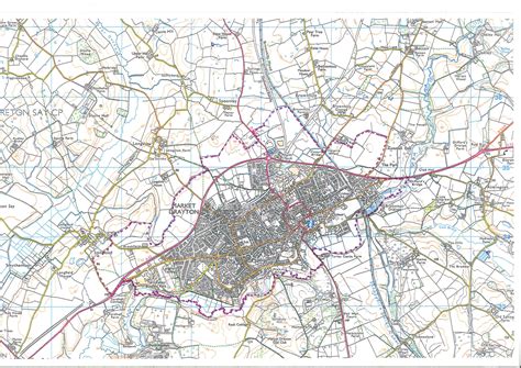 Market Drayton Map Town