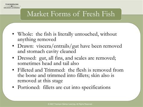 Market Forms Of Fish Ppt