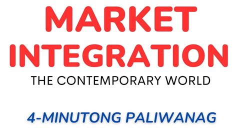 market integration in tagalog
