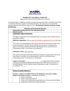 Marketing Materials Nfa