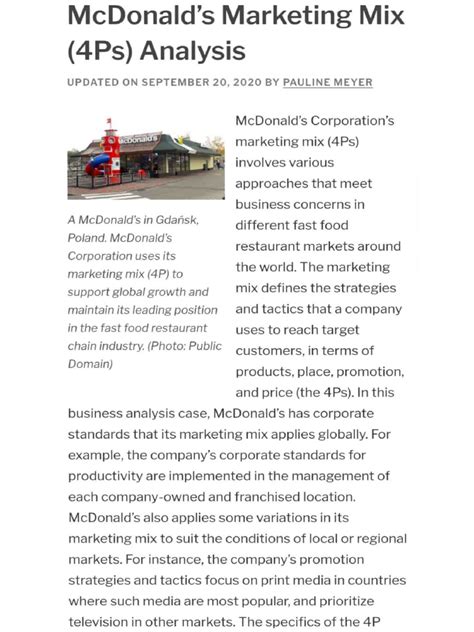 marketing mix case study examples with solutions pdf