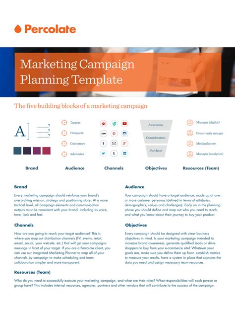 marketing plan campaign template
