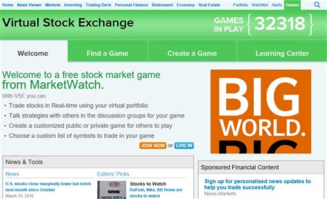 marketwatch stock game login