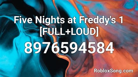 markiplier says five nights at freddy\'s Roblox ID - Roblox music codes