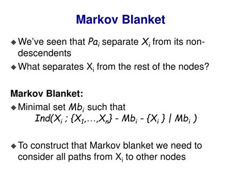 Markov Blanket Proof
