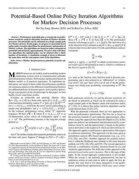 markov decision process policy iteration example