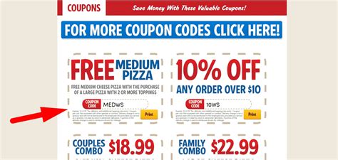 marks pizza coupon