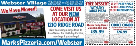 Marks Pizza Coupons ster