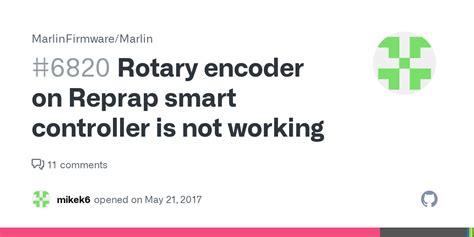 Marlin Rotary Encoder Not Working