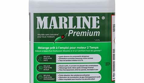 Marline Premium Carburant Alkylate MARLINE Moteur 4 Temps Bidon De