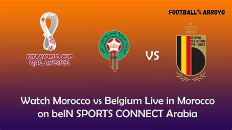 maroc vs belgique bein sport