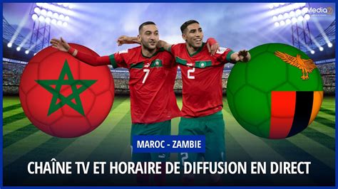 maroc zambie en direct