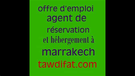 marocannonces offre emploi marrakech