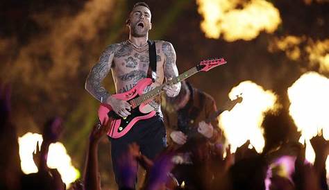 Maroon 5 Super Bowl Halftime Show Shirtless 's Features Adam