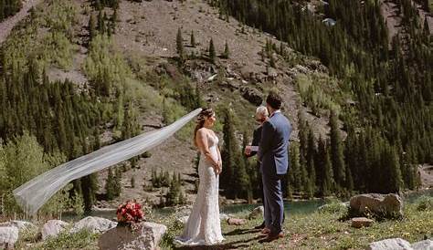 Maroon Bells Wedding Ceremony Aspen Colorado Mountain