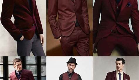 Maroon Color Combination Dresses Men s Fashion Black Colour Pants Jacket For