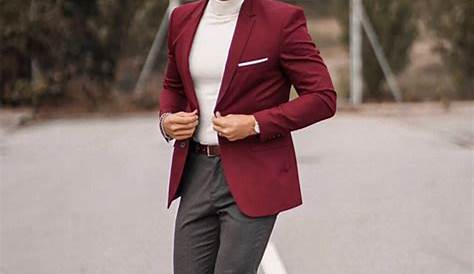Maroon Colour Blazer And Pant Latest Coat Designs Burgundy Pattern Shawl Lapel