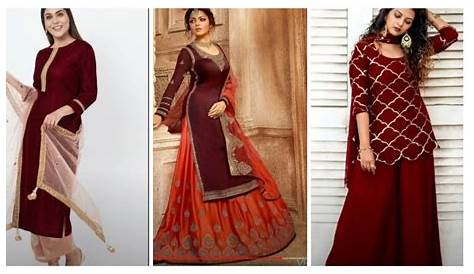 Maroon Colour Combination Dress Beautiful Color Lehenga And Designer Blouse With