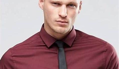 Maroon Colour Shirt With Tie Pin On Clothing Ideas