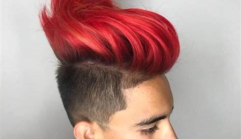 Maroon Dyed Hair Men 60 Best Color Ideas For Express Yourself 2019