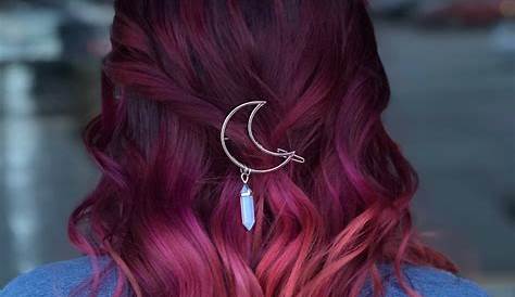 Black to Maroon Ombre … Maroon hair, Burgundy hair ombre