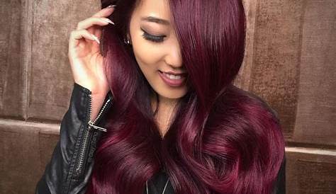 Maroon Hair Color On Black Hair 15 Best Ideas Of 2019 Dark,