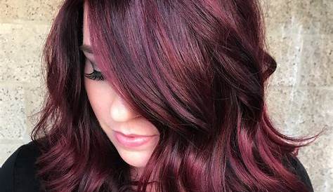 Maroon Hair Color With Highlights 50 Shades Of Burgundy Dark Burgundy,