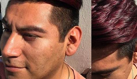 Maroon Hair Colour Men Red style For cuts You'll Be Asking For In 2020
