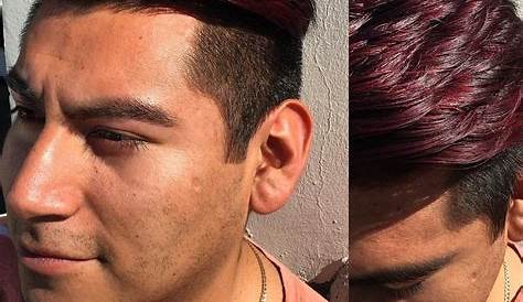 Maroon Highlights On Black Hair Men With . Beauty,