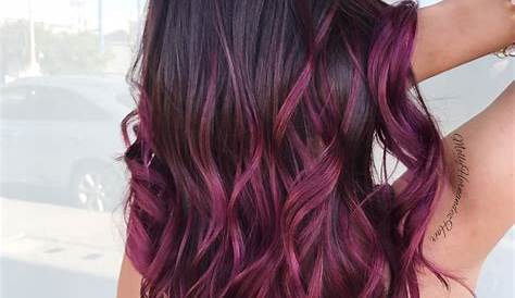 Purple maroon Burgundy hair, Ombre hair, Hair