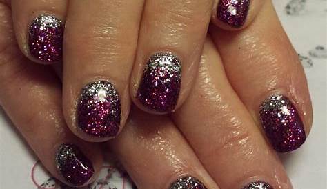 Maroon Shoes & Maroon Glitter Nails For Kids' Glittery Evenings