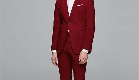 Image 2 of MAROON TWILL SUIT from Zara Suit jacket