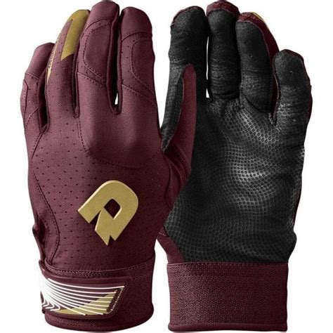 Maroon Baseball Batting Gloves