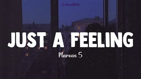 maroon five just a feeling