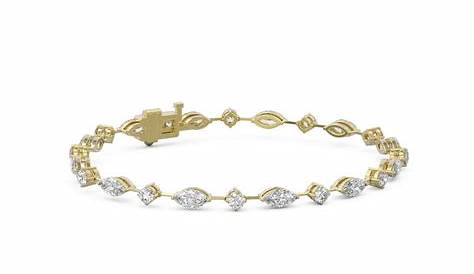 Marquise Cut Diamond Bracelet Bridal Style Cz Tennis 6 75in