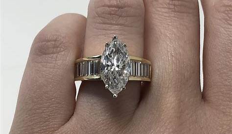 Brand New Gia Certified 3 00 Ctw Vs1 I Marquise Cut Diamond Bridal