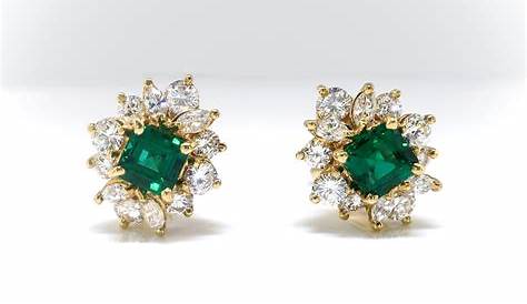 Marquise Cut Emerald Earrings Baguette Diamond Art Deco Ring New Zealand
