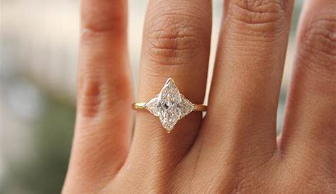 Marquise Cut Ring On Finger Diamond Engagement Art Deco ARTEMER