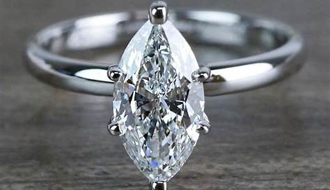 Marquise Diamond Engagement Ring 1 Carat F Vs2 8k Yellow Gold J992