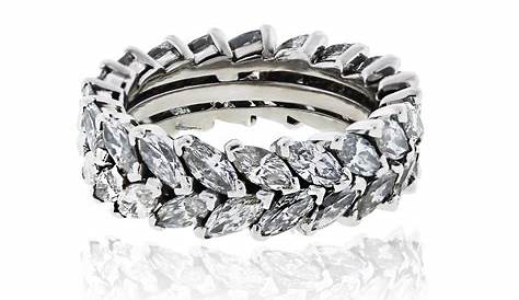 Marquise Diamond Eternity Band Prong Set 1 2 Ctw Donna Jewelry Co
