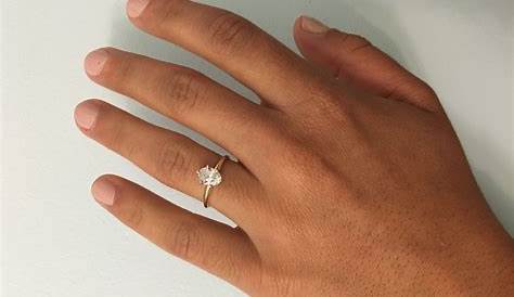 Marquise Diamond Ring On Finger e Carat Cut Engagement Artemer