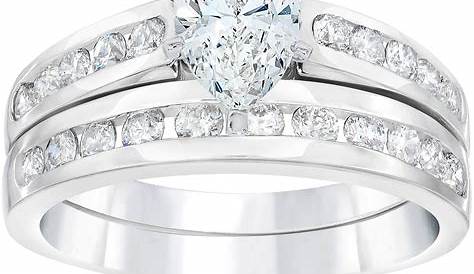Marquise White Gold Engagement Ring Diamond 1 Ct Tw Round 14k