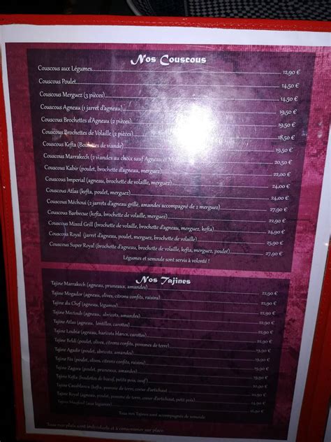 LA CARTE Vamos Marrakech