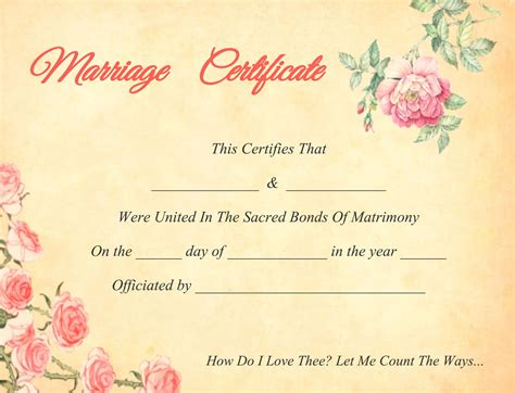 Creamy Gray Marriage Certificate Template for Word