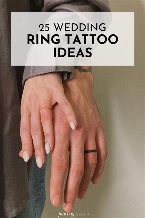 Marriage Unique Ring Tattoos